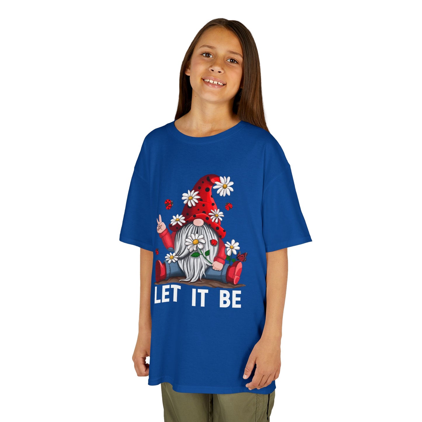 Kids T-shirt Gnome Heart Peace Sign Design